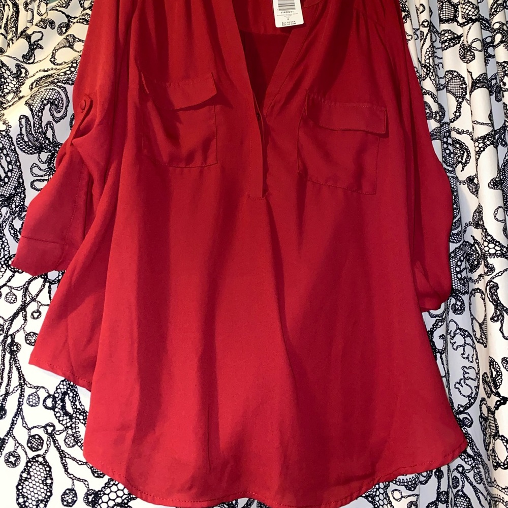 Red blouse